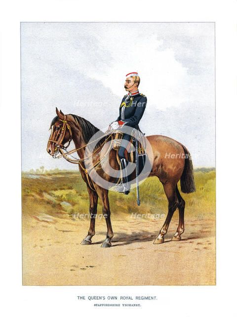 'The Queen's Own Royal Regiment, Staffordshire Yeomanry', c1890. Artist: Unknown