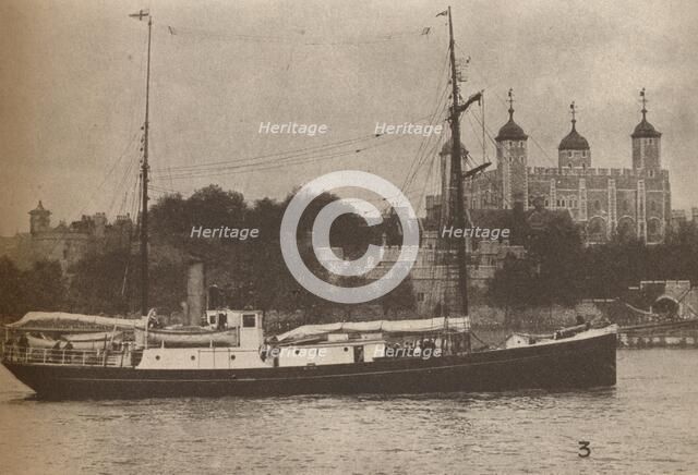 'The Quest, in which Sir Ernest Shackleton set sail in September 1921, on what was to prove his last Artist: Unknown.