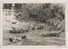 The Question Mark, c. 1865. Creator: Félix Bracquemond (French, 1833-1914)