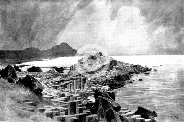 The Question of the Giant's Causeway, in the Dublin Court of Appeal: view of...disputed ground, 1898 Creator: Unknown.