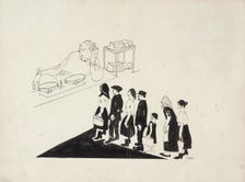 The Queue, 1920. Creator: Moor, Dmitri Stachievich (1883-1946)