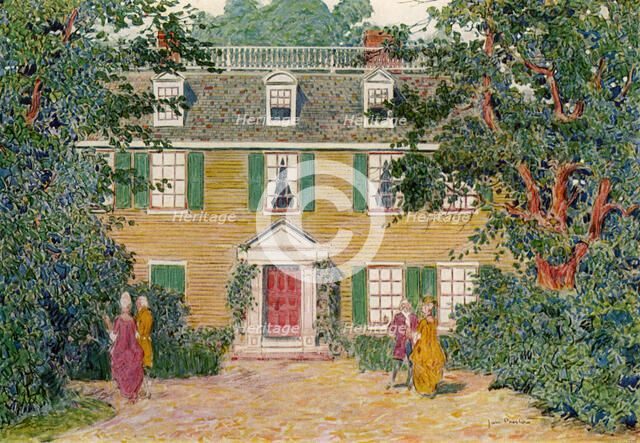 The Quincy House, New England, USA, c18th century (1921).Artist: James Preston