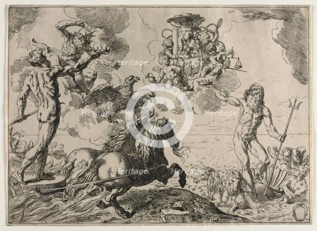 The "Quos Ego". Creator: Simone Cantarini (Italian, 1612-1648).