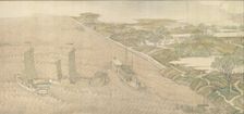 The Qianlong Emperor's Southern Inspection Tour, Scroll Four: The Confluence of the Huai..., 1770. Creator: Xu Yang