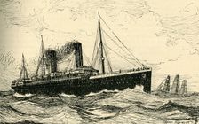 The R.M.S. Oceanic 1901. Creator: Norman Wilkinson