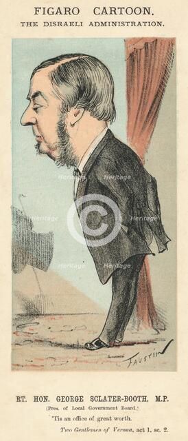 'The Rt. Hon. George Sclater-Booth, M.P..', c1870. Artist: Faustin.