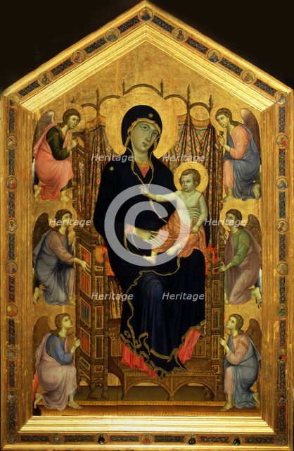 The Rucellai Madonna, ca 1285-1286. Artist: Duccio di Buoninsegna (ca 1255-1319)