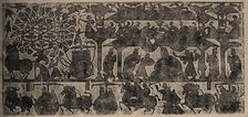 The rubbing from the carved stone chambers of the Wu Family in Shantung Province, 25-220. Creator: Central Asian Art