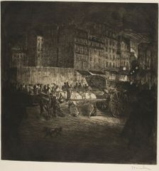 The Rubbish Cart, 1902. Creator: Theophile Alexandre Steinlen
