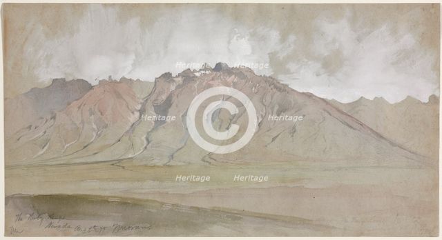 The Ruby Range, Nevada, 1879. Creator: Thomas Moran (American, 1837-1926).