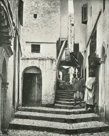 The Rue de la Kasbah Algiers, Algeria, 1895. Creator: Poulton & Co