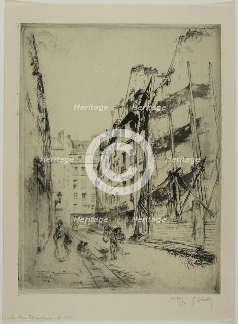 The Rue Domat, Paris, 1904. Creator: Gustave Leheutre.