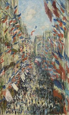 The Rue Montorgueil in Paris. Celebration of June 30, 1878, 1878. Artist: Monet, Claude (1840-1926)