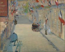 The Rue Mosnier with Flags, 1878. Creator: Edouard Manet
