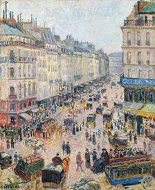 The Rue Saint-Lazare, bright weather, 1893. Creator: Pissarro, Camille (1830-1903)