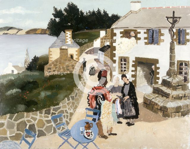 'The rug seller, Treboul', 1930. Creator: Christopher Wood.