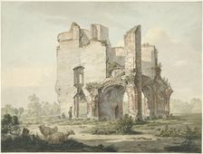 The ruin of Rijnsburg abbey, 1779-1838. Creator: Johannes van Lexmond