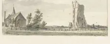 The ruin of the Huis te Kleef near Haarlem, 1733-1784. Creator: Hendrik Spilman