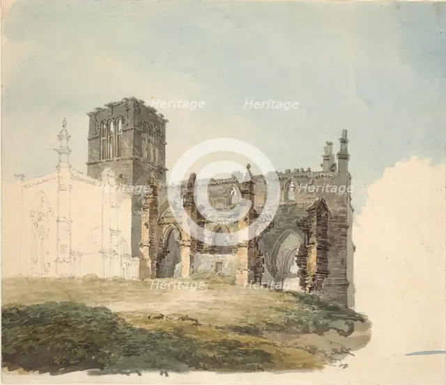 The Ruined Abbey at Haddington, c1794. Artist: JMW Turner.