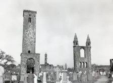 The ruined Cathedral of St Andrew, St Andrews, Scotland, c1955. Creator: Arthur Charles Kirby Ware