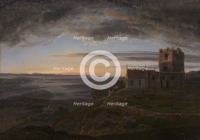 The Ruined Church at Avaldsnes on Karmoy, 1820. Creator: Johan Christian Dahl.