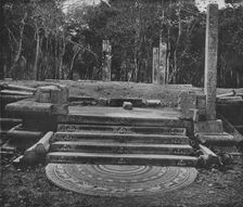 The Ruined Cities of Anuradhapura. Moonstone and Steps c1890, (1910). Artist: Alfred William Amandus Plate
