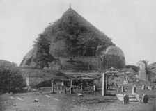 The Ruined Cities of Anuradhapura. Ruanwella Dagoba, Elephant Platform c1890, (1910). Artist: Alfred William Amandus Plate