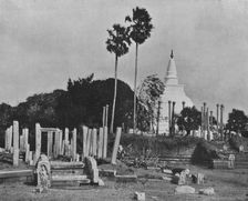 The Ruined Cities of Anuradhapura. Thuparama Dagoba c1890, (1910). Artist: Alfred William Amandus Plate