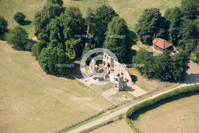 The ruined remains of Old Gorhambury House, Hertfordshire, 2020. Creator: Damian Grady.