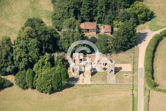 The ruined remains of Old Gorhambury House, Hertfordshire, 2020. Creator: Damian Grady.