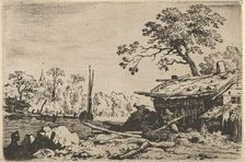 The Ruinous Hut, 17th century. Creator: Allart van Everdingen