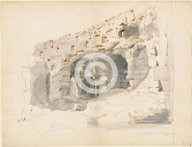 The Ruins of an Ancient Amphitheater, c. 1701. Creator: Gaspar van Wittell.