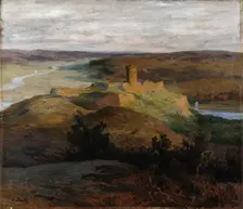 The ruins of Bohus Castle, 1894-1895. Creator: Georg Pauli