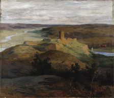 The ruins of Bohus Castle, 1894-1895. Creator: Georg Pauli