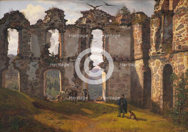 The Ruins of Brahehus near Jönköping, Sweden, 1832. Creator: Frederik Hansen Sodring.