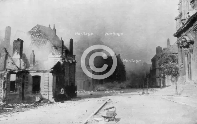 The ruins of Cambrai, France, First World War, 1918. Artist: Unknown