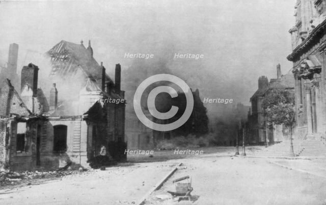 The ruins of Cambrai, France, First World War, 1918. Artist: Unknown