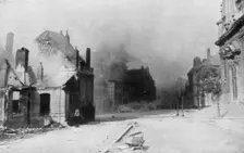 The ruins of Cambrai, France, First World War, 1918