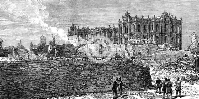 The Ruins of Chicago: the Court-House, 1871. Creator: Unknown.