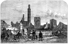 The Ruins of Chicago: the Tremont House, 1871. Creator: Unknown