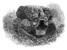 The Ruins of Copan, Central America: altar-stone, 1864. Creator: Unknown