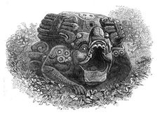 The Ruins of Copan, Central America: altar-stone, 1864. Creator: Unknown