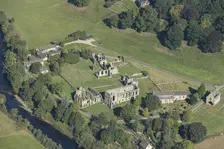The ruins of Easby Abbey Premonstratensian monastery, North Yorkshire, 2024. Creator: Robyn Andrews