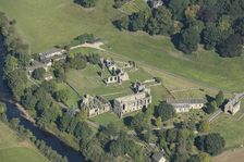 The ruins of Easby Abbey Premonstratensian monastery, North Yorkshire, 2024. Creator: Robyn Andrews