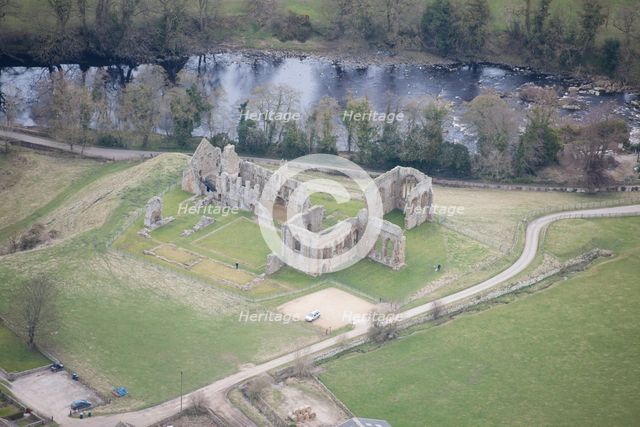 The ruins of Egglestone Abbey, County Durham, 2016. Creator: Matthew Oakey.
