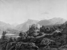 The Ruins of Hasselberg Castle near Bolzano, Tyrol, 1845. Creator: Johann Hermann Carmiencke
