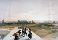 The Ruins of Karnak from the West 19th century. Artist: David Roberts