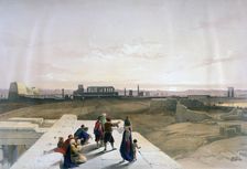 The Ruins of Karnak from the West 19th century. Artist: David Roberts