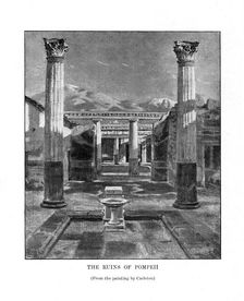 The ruins of Pompeii, Italy, 19th century. Creator: Unknown