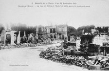 The ruins of Revigny, France, Battle of the Marne, World War I, 1914